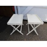 2 Butler trays with stands