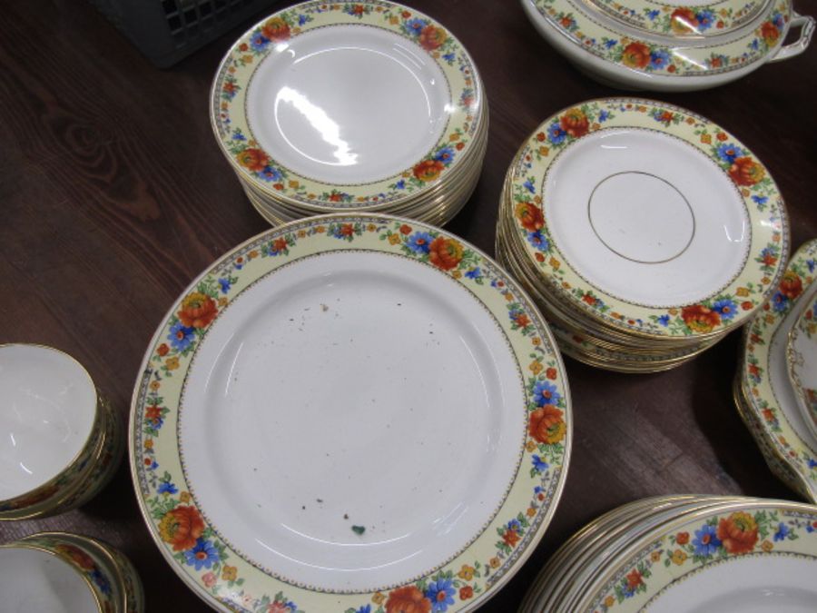 Vintage dinner service for 12 (1 cup missing) inc various platters and terrines, serving spoons etc - Bild 6 aus 9