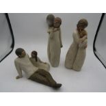 3 Willow Tree figures