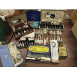 Quantity of boxed cutlery and some loose