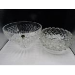 Waterford crystal bowl and one other