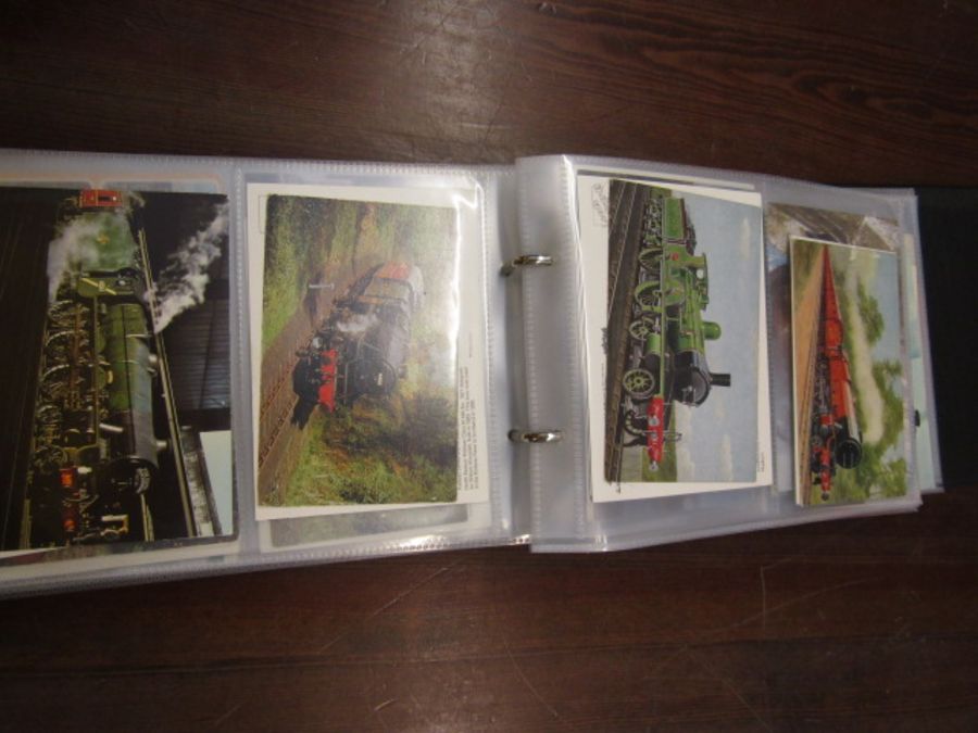 2 postcard albums of trains and planes. Not all are photographed - Image 23 of 24