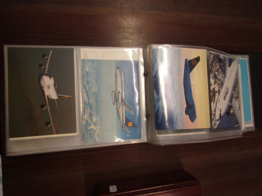 2 postcard albums of trains and planes. Not all are photographed - Image 8 of 24