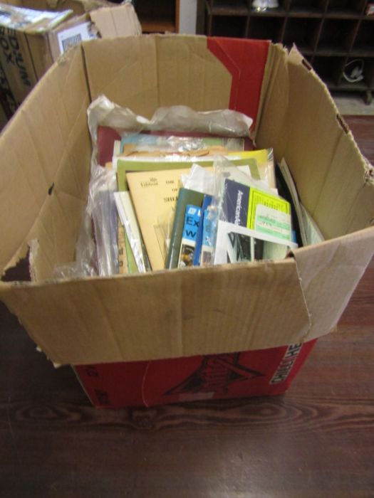A box of mixed ephemera inc cigarette, matches advertising papers, invoices, birthday cards etc etc - Image 2 of 12