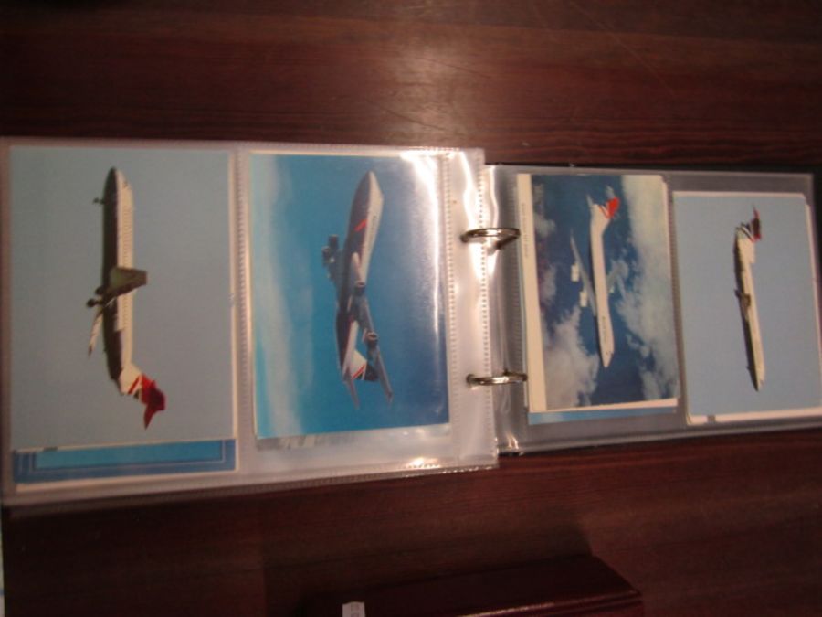 2 postcard albums of trains and planes. Not all are photographed - Image 6 of 24