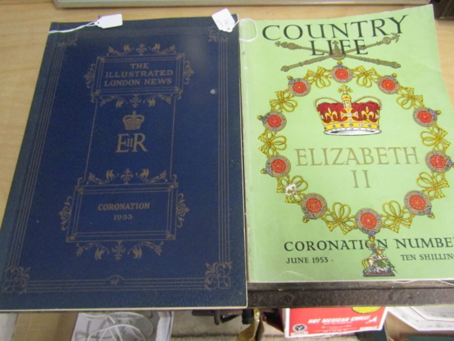 Two souvenir magazines, Country Life 1953, Elizabeth 11 and The Illustrated London News,