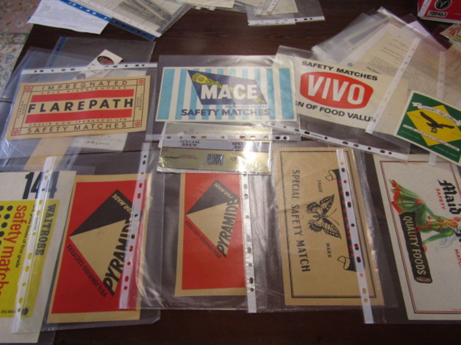 A box of mixed ephemera inc cigarette, matches advertising papers, invoices, birthday cards etc etc - Image 10 of 12