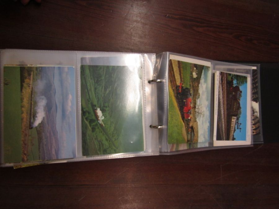 2 postcard albums of trains and planes. Not all are photographed - Image 19 of 24