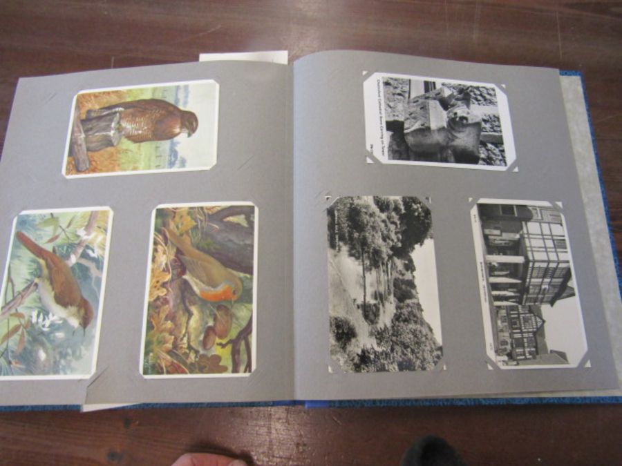 Blue postcard album with colour postcards. not every page photographed - Image 19 of 20