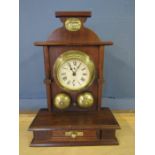 1827 Railway gate keepers clock- repro in good working order 39cm hogh