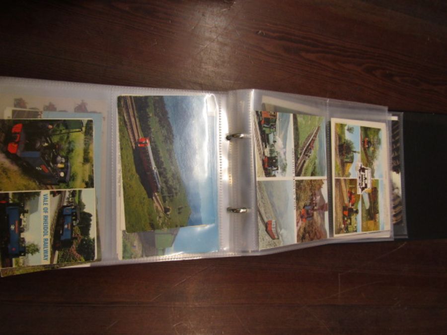 2 postcard albums of trains and planes. Not all are photographed - Image 20 of 24