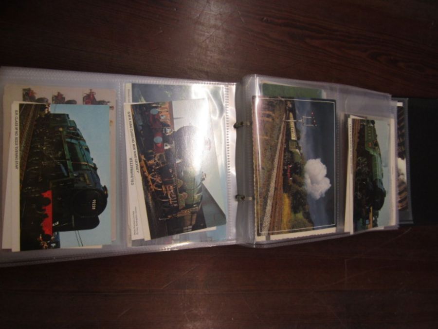 2 postcard albums of trains and planes. Not all are photographed - Image 21 of 24