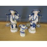 3 Oriental figurines