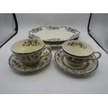 Copeland Spode cup and saucers plus 2 plates of similar pattern