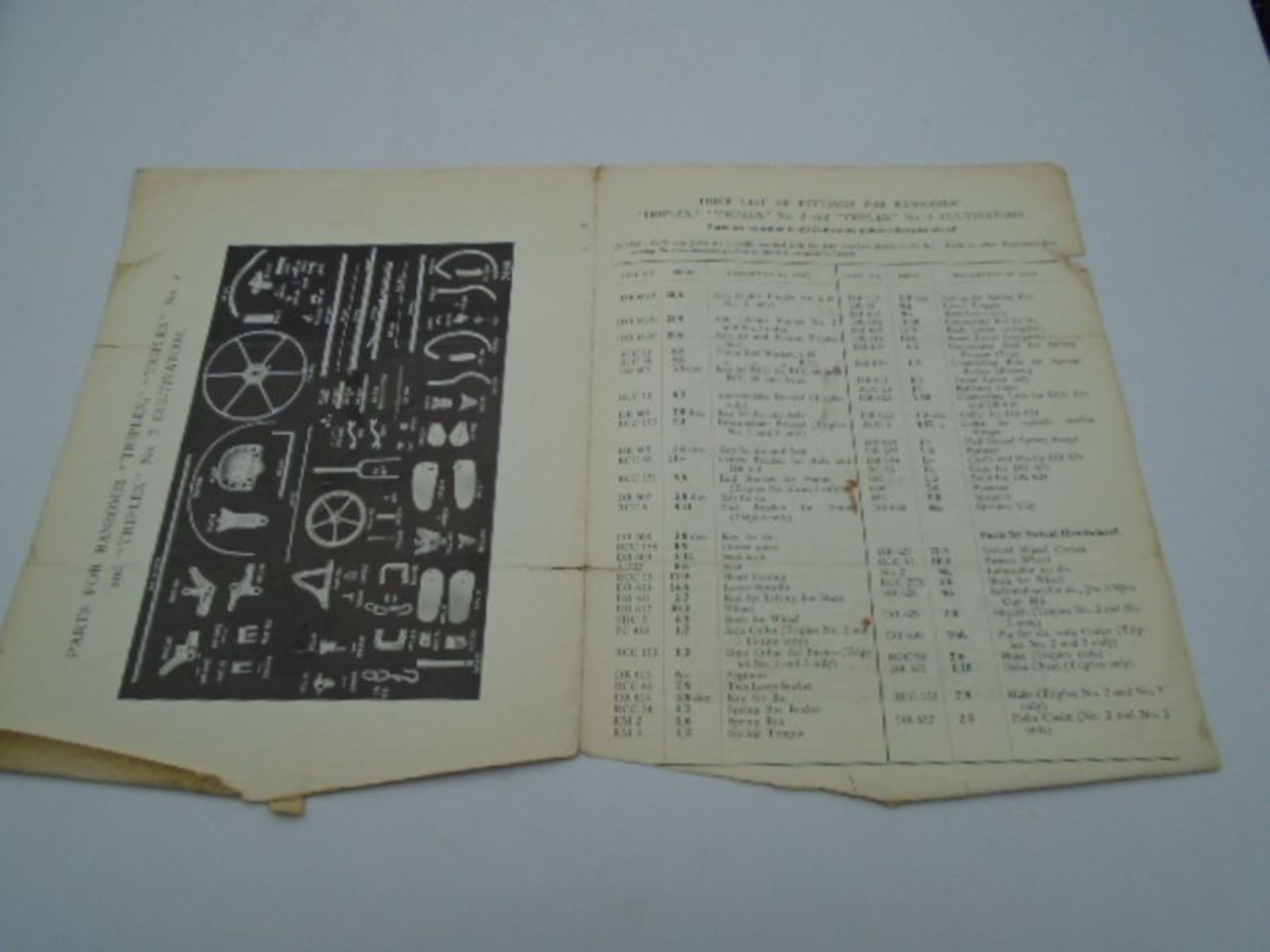 Price list of fittings (1939) with price increases to 1941 Ransomes, Sims, Jefferies cultivators - Image 2 of 2