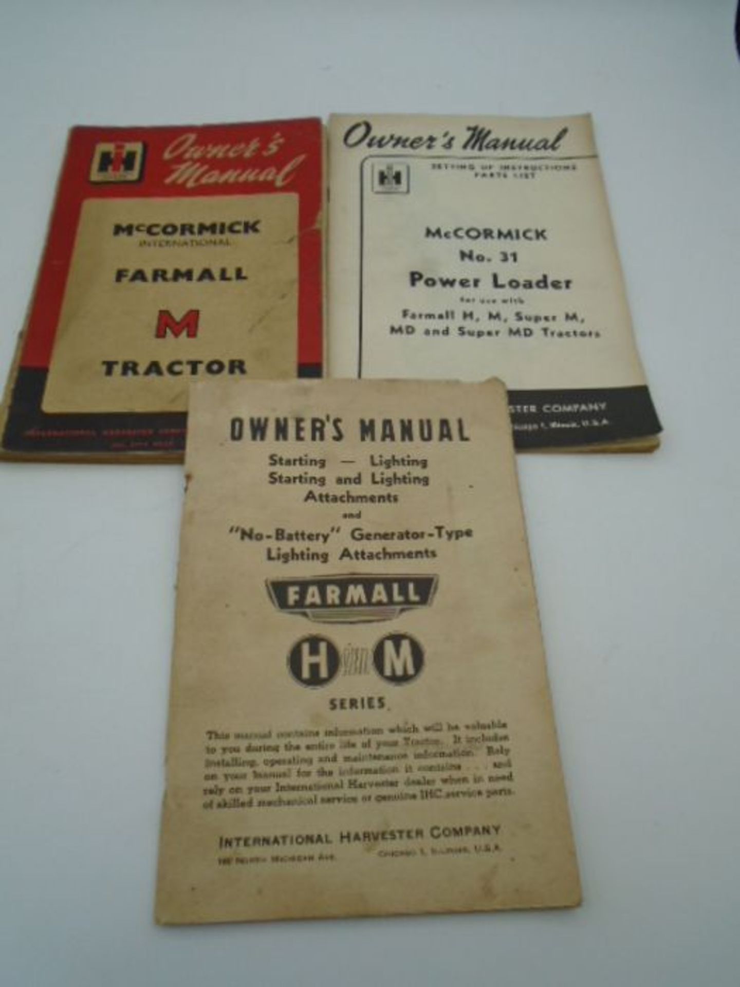 3 owners manuals - 'M' tractor plus 2 others - Image 2 of 4