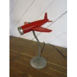 Vintage Aeroplane desk lamp