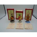 3 Royal Doulton limited/special edition Bunnykins figurines comprising of Town Crier DB259 no 880/