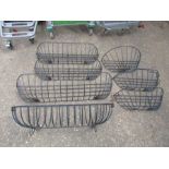 7 Metal wall baskets