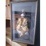A 3D material picture of middle Eastern man in box frame 27x1cm
