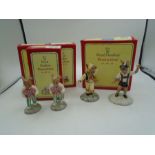 4 Royal Doulton Bunnykins figurines - 2 of which are exclusively for events Morris Dancer DB204