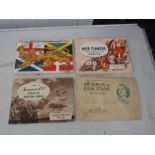 Cigarette card and Brooke Bond tea card albums with cards