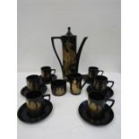 Portmeirion 'Pheonix' tea set for 6