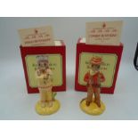2 worldwide special edition Royal Doulton Bunnykins Indian DB202 edition 1098/2500 and Cowboy