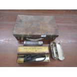 Vintage leather case and injection apparatus