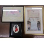 A Vernons Pool souvenier, sigend, a print of an invitiation 1922 to a Royal party with thanks for