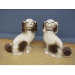 Pair of mantel dogs H27cm approx