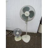 2 Electric fans from a house clearance