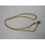 9ct gold chain 28"long 13.5gms