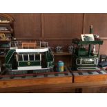 Scratch built large scale tram model