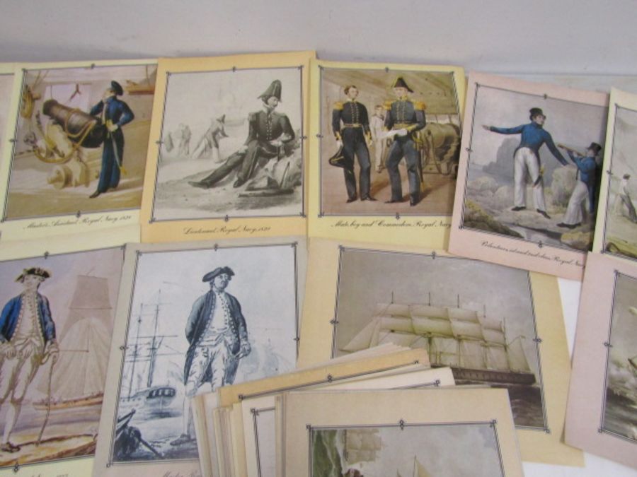 A collection of prints of Military Uniforms, Women's costumes and the Army and Navy around 100 - Image 3 of 12