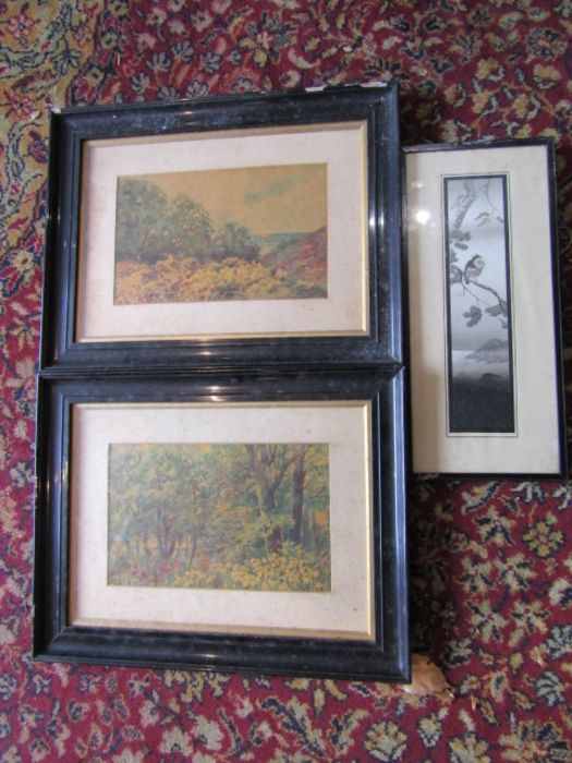 3 Framed pictures including 2 oil paintings