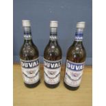 3 Bottles of Duval Pastis