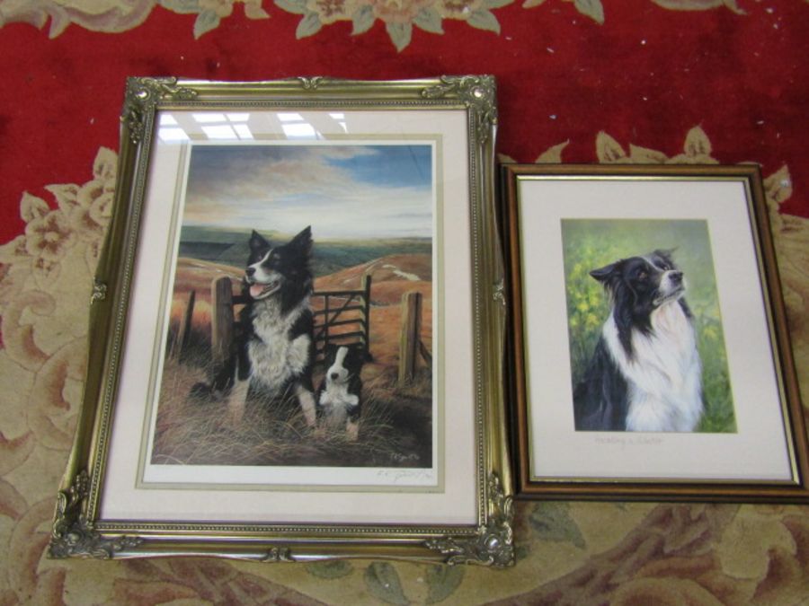 2 Limited edition framed dog prints