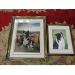 2 Limited edition framed dog prints