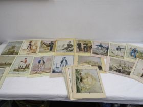 A collection of prints of Military Uniforms, Women's costumes and the Army and Navy around 100