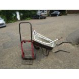 Wheelbarrow and sack barrow etc