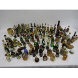 A large amount of alcohol miniatures a/f