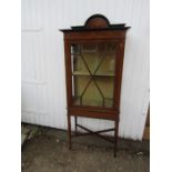 An Edwardian display cabinet- no key