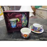 Boxed Benaya Art Ceramics cup and saucer and Villeroy and Boch china