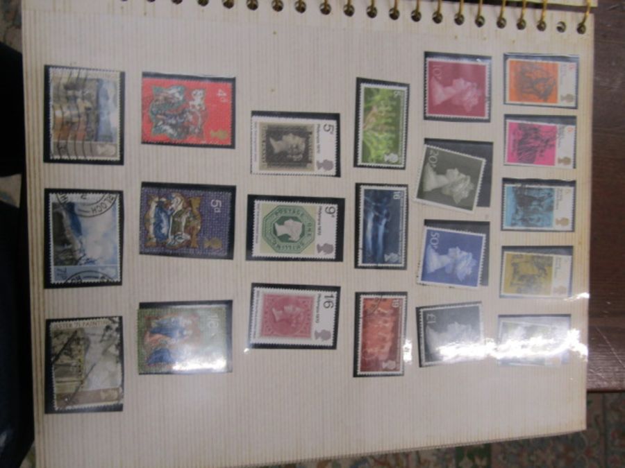 A stamp album containing G.B 1929,1924, 1926, 1/2d-1-1980 mint used. Many gaps - Image 18 of 36