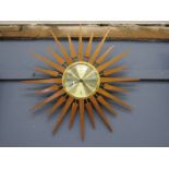 Quatz Piaco sunburst clock