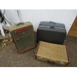 4 Suitcases including vintage