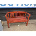 Wooden garden bench