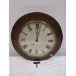 A station clock with key. clock face a/f