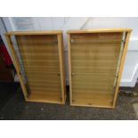 Pair of Collectors display cabinets